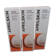 3-Aprilskin Carrotene Clarifying Foam Cleanser Deep Cleansing 4.05fl oz NEW