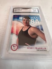 MISSY FRANKLIN SWIMMING 2016 TOPPS USA OLYMPICS # 14 GRADED 10 L@@@K
