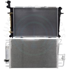 Radiator & Condenser Cooling Kit For 2005-2009 Kia Sportage Hyundai Tucson