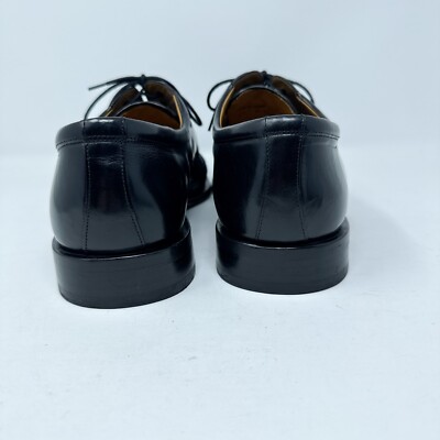 VTG RARE Mezlan Shoes Mens 13M Black Derby Leather Lace Up  display picture 2