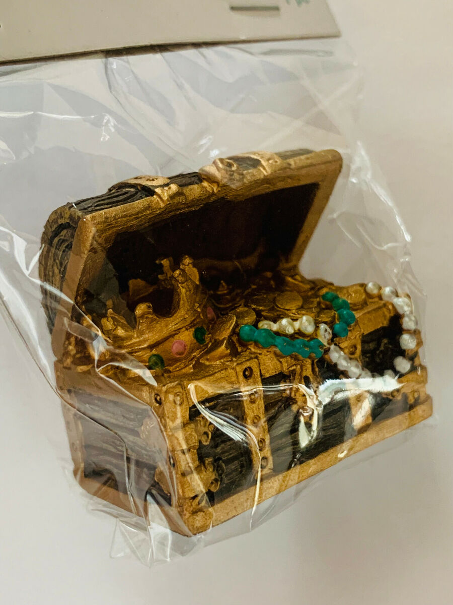 Dozen Mini Pirate Gold Treasure Chests 