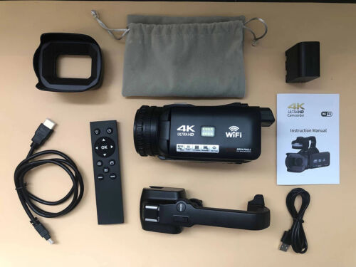 4,0" Touchscreen Digital Video Kamera Camcorder 4K Ultra HD Kamera 64MPStreaming - Bild 21 von 27