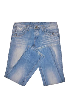 joli jeans délavé homme KAPORAL street retro taille W38 L32 Excellent état - Photo 1/4