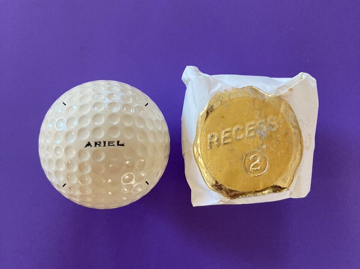 1 Wrapped Early Recess Ariel Dimple Golf Ball Rubber Core 1.62 Size