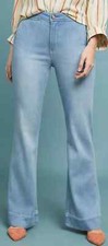 Pilcro By Anthropologie High-Rise Bootcut Jeans Pants In Light Blue Size 32
