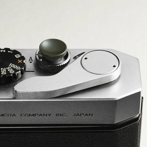 CAMERA SOFT SHUTTER RELEASE BUTTON 10MM MATTE OLIVE 4 LEICA CANON NIKON / SRB-MO
