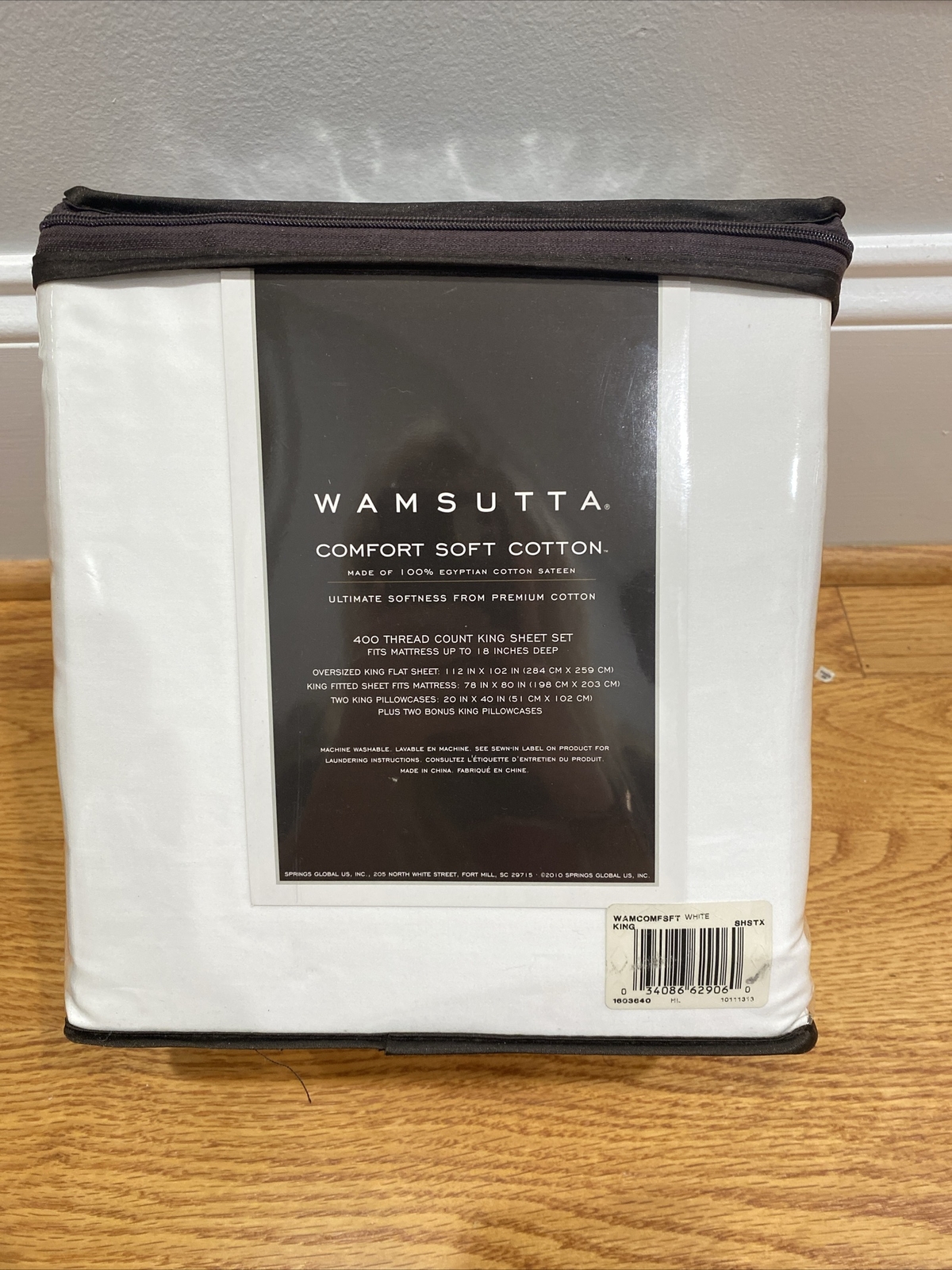 King Wamsutta sheet set 100 Egyptian cotton 400 thread count WHITE eBay