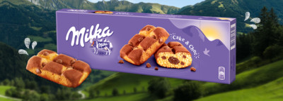 MILKA SOFT CAKE & CHOC - CHOCOLATE COOKIES - 175G - DELICIOUS ALPINE MILK 