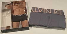 Calvin Klein Statement 1981 Microfiber Low Rise Trunks Gray Size Medium