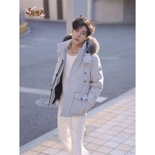 Moose Knuckles Women's Short Work Coat with Thick White Goose Down New