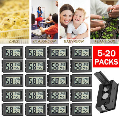 5/10/15/20 Pcs Humidity Meter Mini Digital Indoor Hygrometer Temperature Meter 