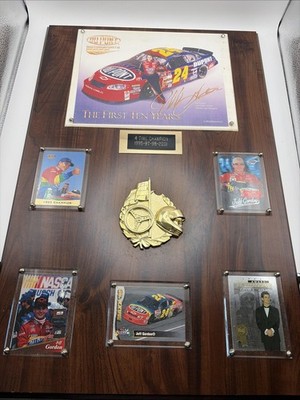 jeff gordon 4 Time Champion Plaque 16x24 
