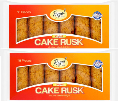 Regal Bakery Cake Zwieback - Original - 18 Stück - (2er Pack)