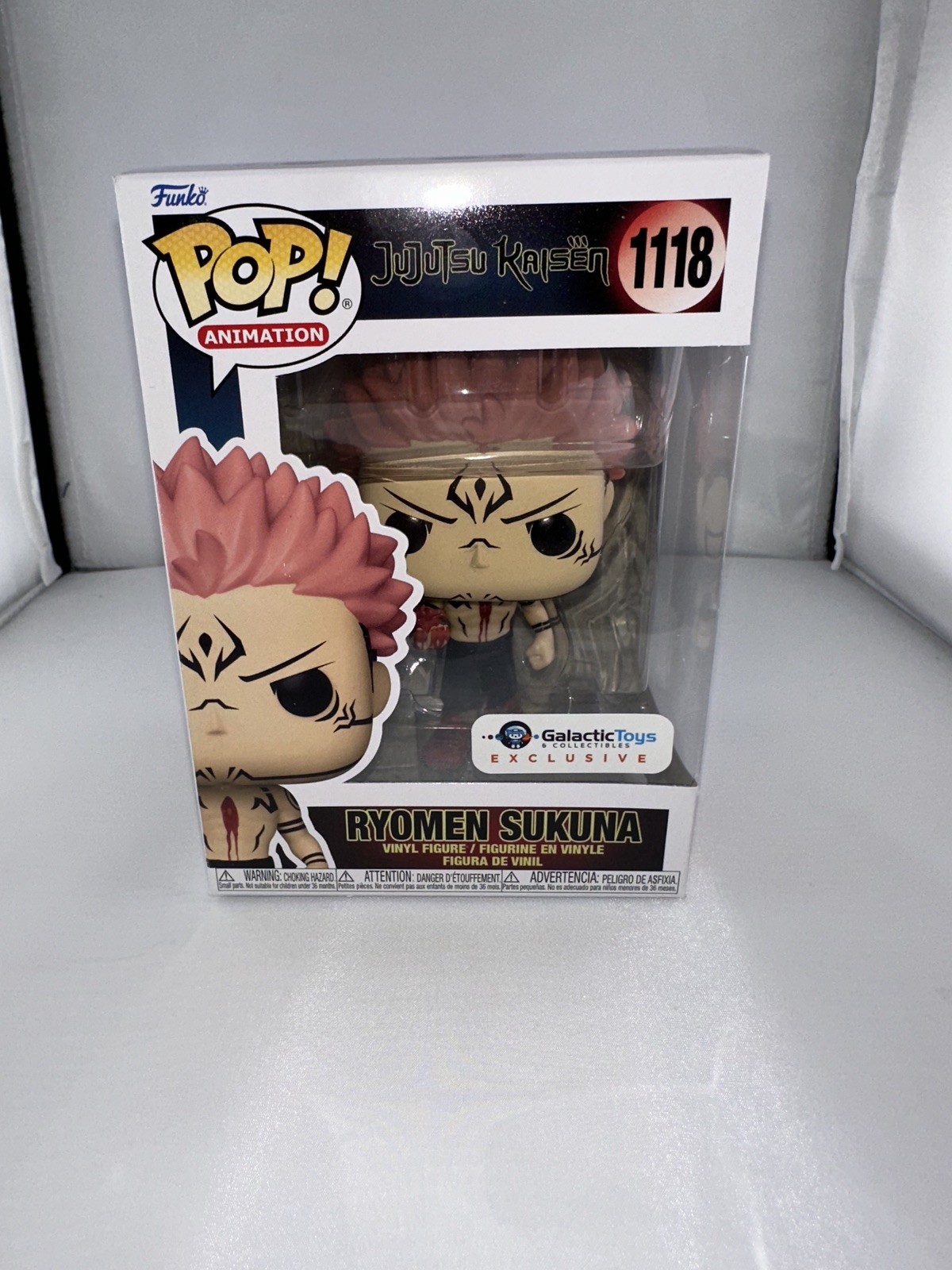 Galactic Toys Exclusive Funko Pop! Animation: JJK- Sukuna w/ Heart w/protector