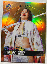 2024 Upper Deck Allure AEW Color Flow Orange-Yellow #CF2 Hikaru Shida