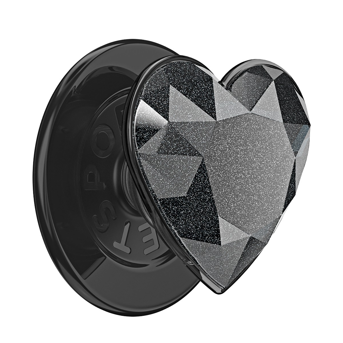 PopGrip Support Premium Cristal en polycarbonate poli, l'accessoire luxe