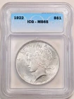 1922 $1 Peace Silver Dollar MS65 ICG 210309
