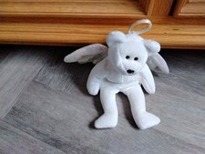 Ty Beanie Babies White Angel No Tag Retired Soft Plush Toy  Name Halo