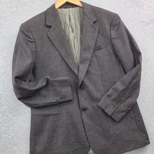 GIORGIO ARMANI New Normal MADE IN ITALY Micro Pattern Blazer Mens 44R Grey