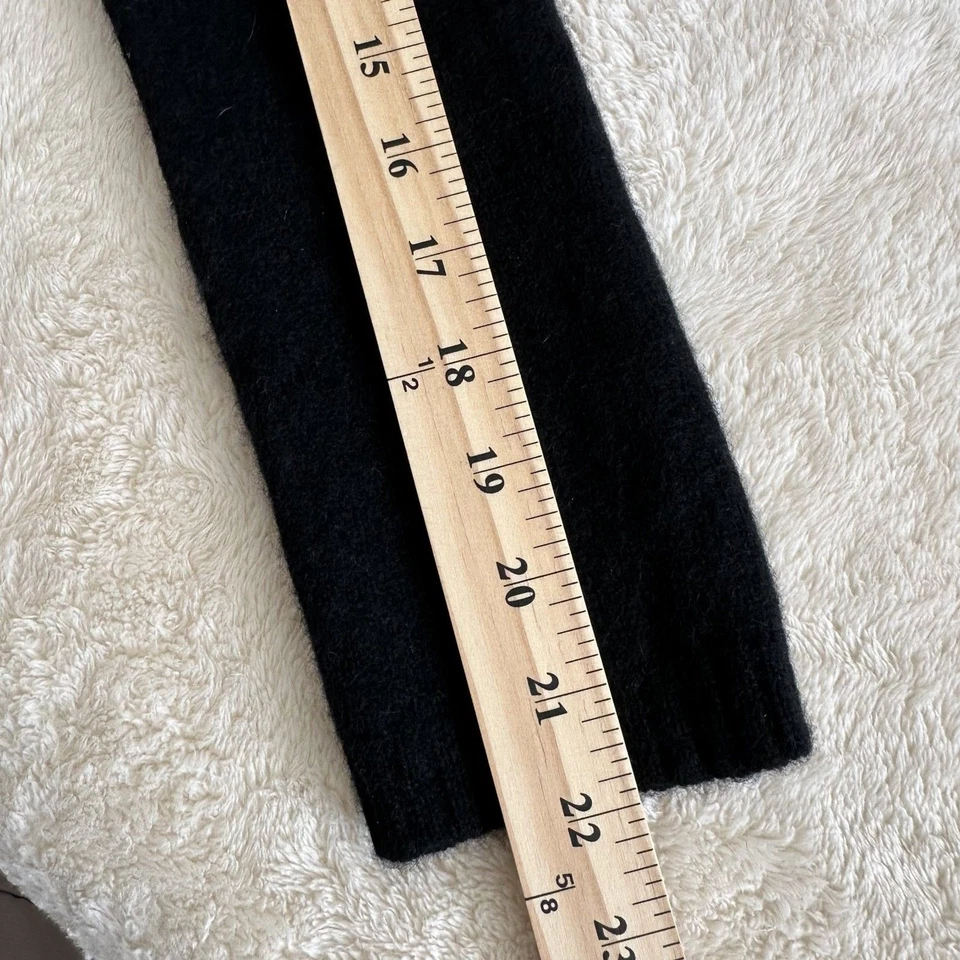 Suéter Isaac Mizrahi para Target 100 % cachemir talla L negro cuello alto Y2K Foto 4 de 4