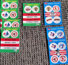 Fleer 1989 Baseball Stickers Lot of 8 Team History & Stadium Cards Expos