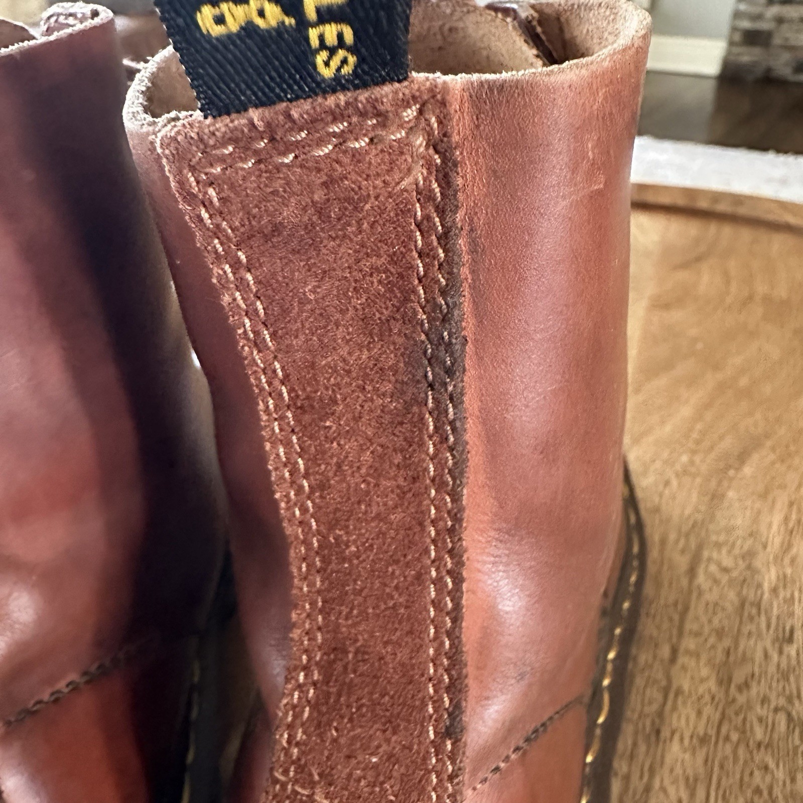 Dr. Doc Martens Pascal Boots Unisex Brown Leather 8 Eyelet Combat Boots Size 7 thumbnail 11