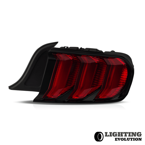 A Pair RED LED Tail Lights Fit 2015-2023 Ford Mustang W/Sequential Turn signal - Picture 2 of 17
