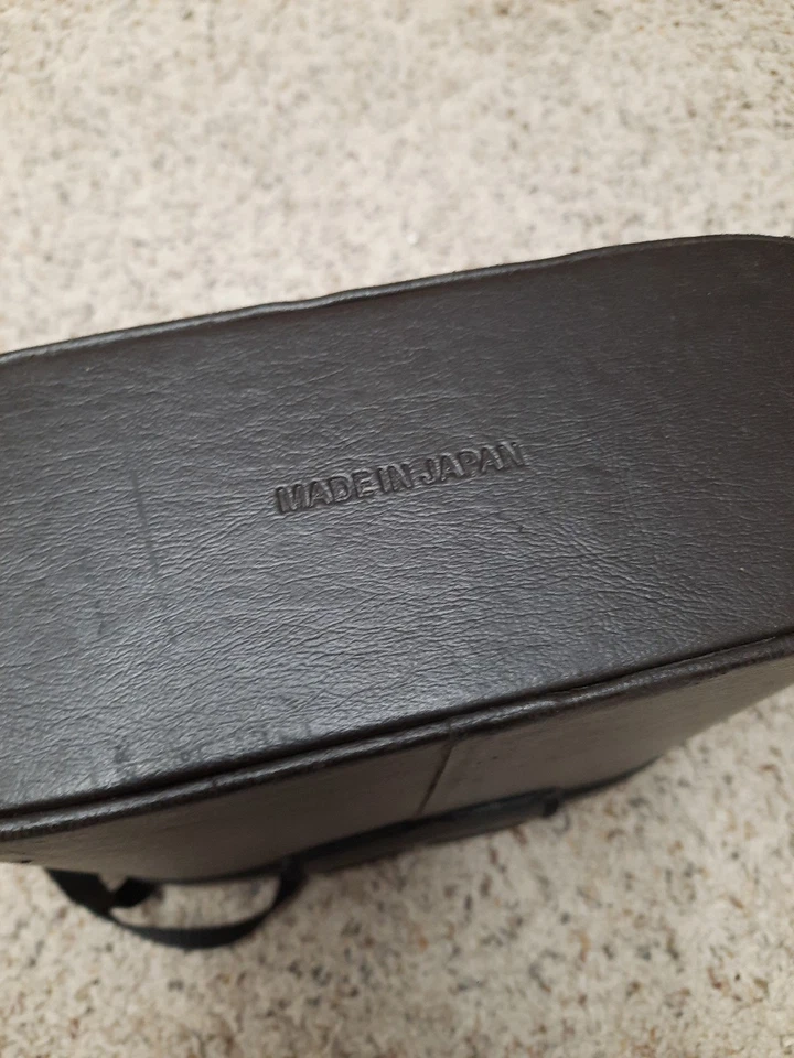 Bolsa de transporte vintage para cámara Nikon estuche película hecha en Japón años 80 fotografía marrón Foto 4 de 4