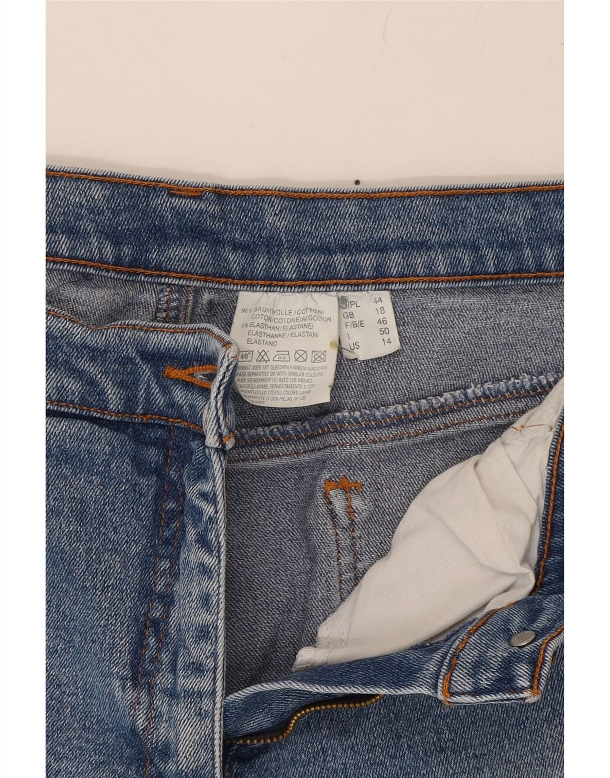 JOHN BANER Womens Bootcut Jeans UK 18 XL W36 L29 Blue Cotton CM01 image 4