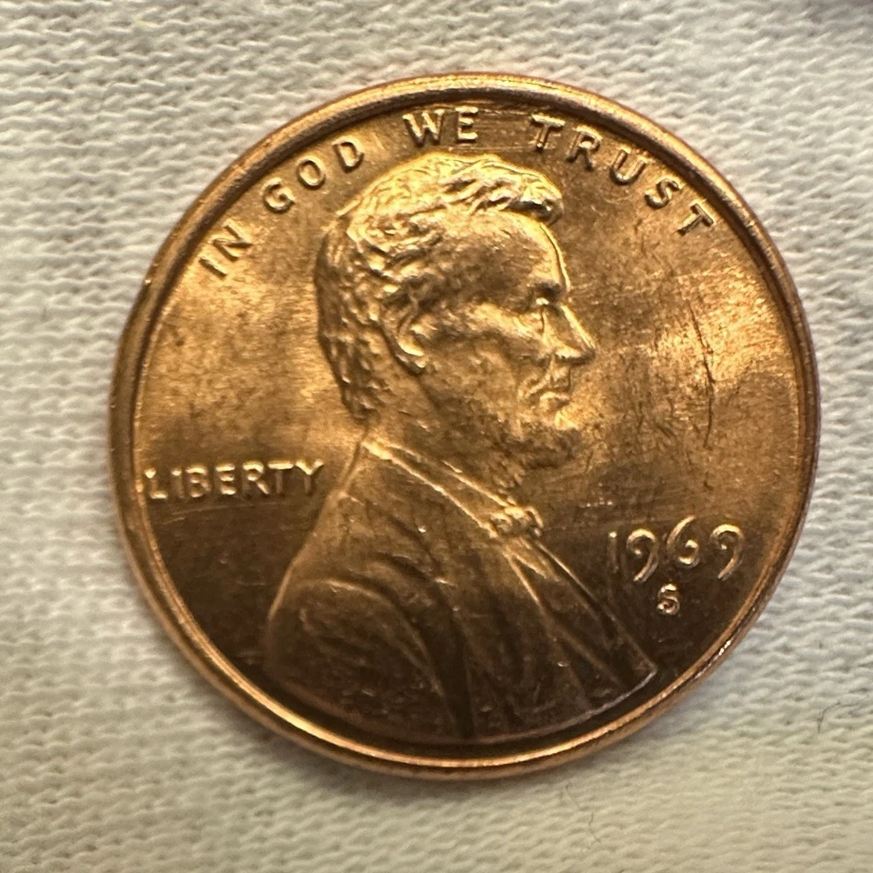 1969 S Lincoln Memorial Cent-  DOUBLE DIE REVERSE DDR- From OBW Roll- BU - Image 3 of 4