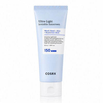 COSRX Ultra-Leichte Unsichtbare Sonnencreme LSF 50 Transparenter UV-Sonnenschutz