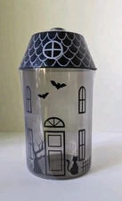 Target Bullseye Playground Halloween Glass Haunted House Jar W/ Lid 2023