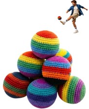 Hacky Footbag Sack Set Colorful Knit Kick Ball Outdoor Indoor Sports Toy for ...