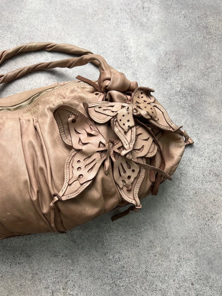 caterina lucchi vintage leather faded butterfly bag - Image 3 of 4