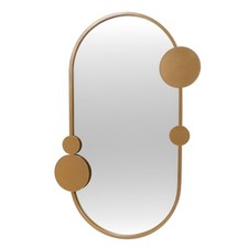 Spiegel SAANA in Metallrahmen, 76 x 50 cm, goldfarben