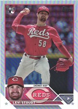 2023 Topps Update #US149 Levi Stoudt Rainbow Foil