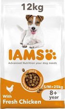 IAMS Complete Dry Dog Food for Senior 8+ Small and Medium Breeds with Chicken 12