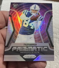 Tyler Warren 2025 Silver Prizm  Prizmatic Rookie Card-#15 Colts 🏈🏈