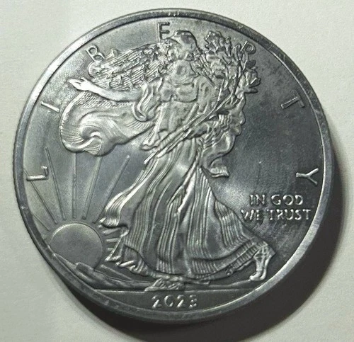 1 Ounce OZ 999 Fine Solid Titanium Walking Liberty Eagle Round Coin Ingot 2023
