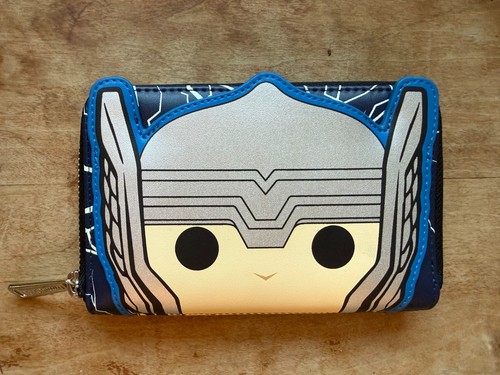 Funko Pop! x Loungefly Marvel Thor Zip-Around Wallet – Back to School, NEW