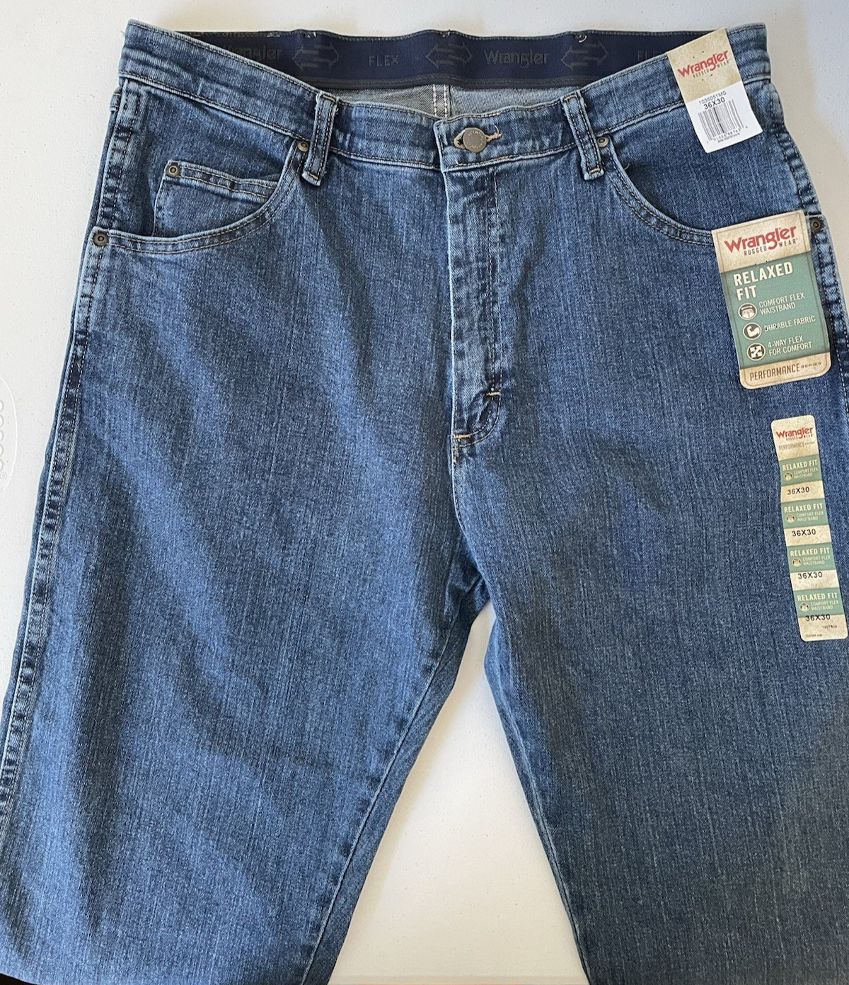 's Size 36x30 Relaxed Fit 4 Way Flex Jeans