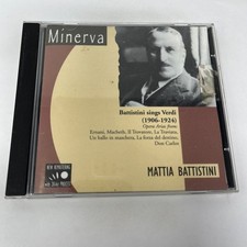 Minerva Mattia Battistini Sings Verdi CD Opera Arias 1906-1924