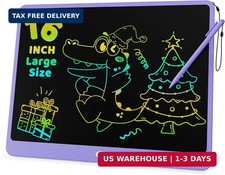 LCD Writing Tablet for Kids 16 Inch Colorful Doodle Board, Electronic Drawing Ta