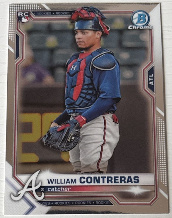 2021 Bowman Chrome - #38 William Contreras (RC)