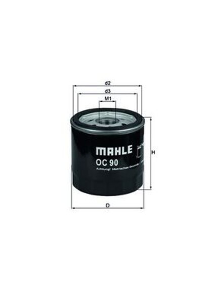 ÖLfilter Knecht Oc 90 Of Anschraubfilter FüR Cc Opel Astra Corsa Saab Ascona F75-image