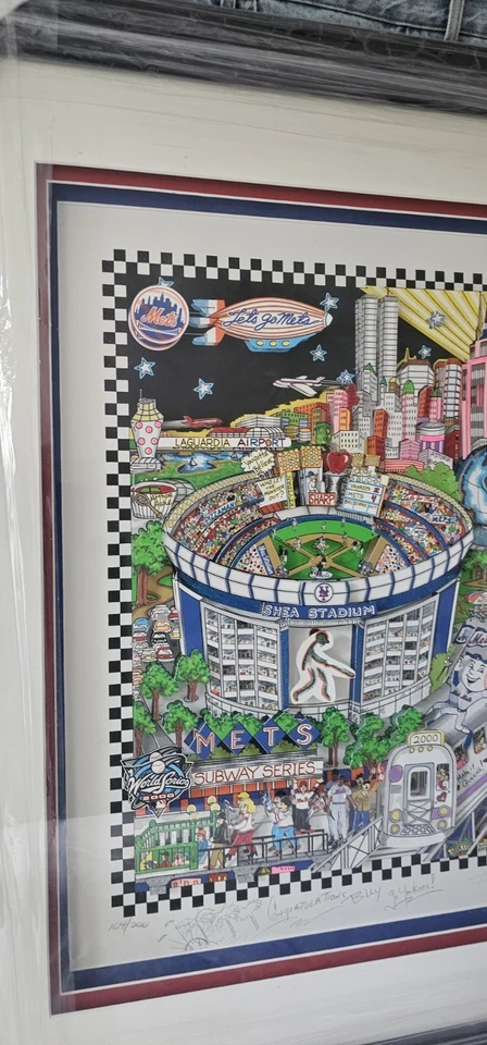 Obra de arte 3D enmarcada de Charles Fazzino, NY YANKEE, serie Subway 2000, inscrita   Foto 4 de 4