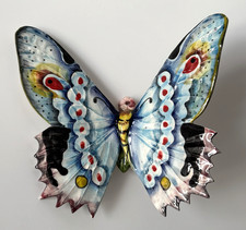 CERAMICA DI BASSANO decorazione parete FARFALLA farfalla DECORAZIONE MEDITERRANEA