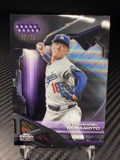 2026 Topps Chrome Black Yoshinobu Yamamoto Purple Refractor #/75 🔥⚾️🔥🔥