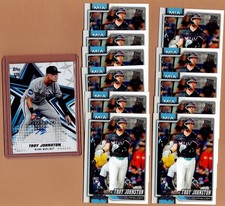 Troy Johnston 2026 Topps Rc lot + Auto Marlins, 12 cards
