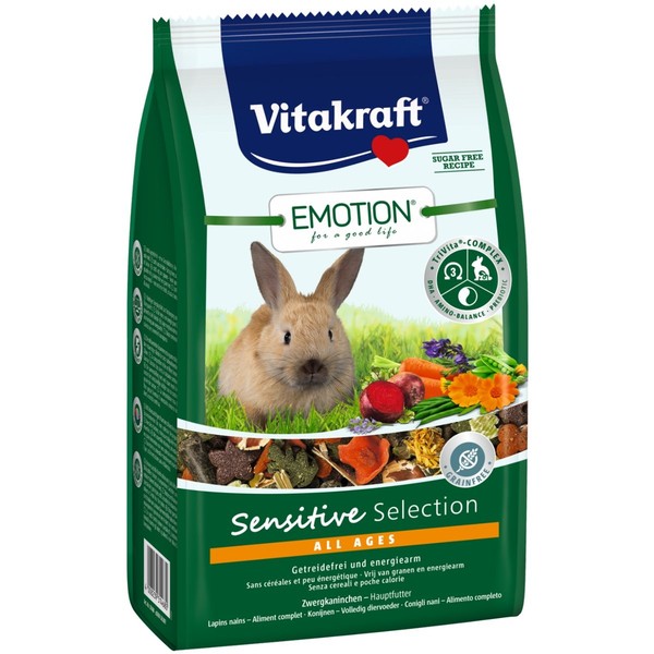 Vitakraft Emotion Sensitive All Ages Zwergkaninchenfutter 600 G Futter Kaninchen-image